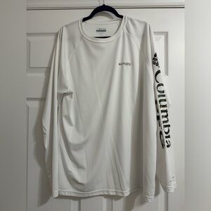 Columbia PFG White/Camo Shirt L
